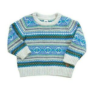 Janie And Jack Fair Isle Sweater 6-12m